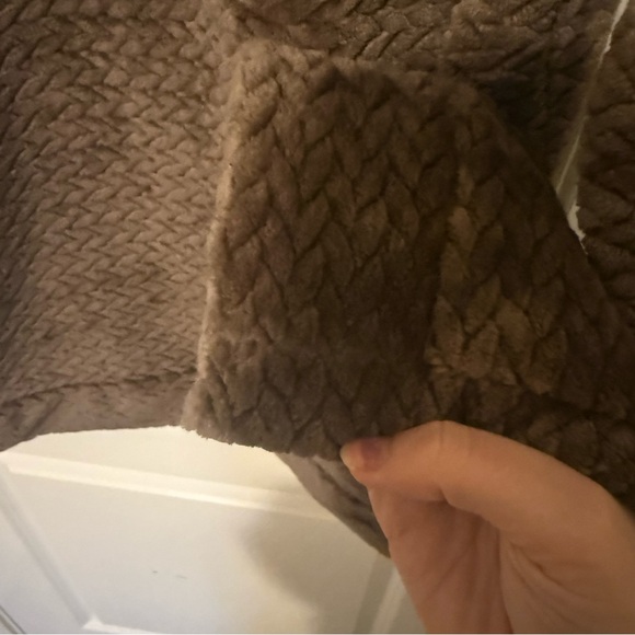 Free Country Brown Mocha Women's Cable Braided Butter Pile® Teddy Jacket - Picture 14 of 15